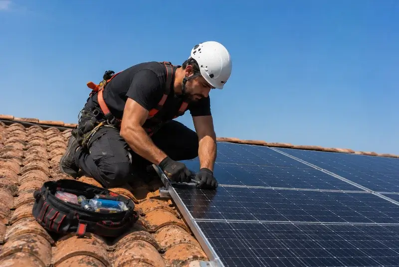Maintenance et monitoring de panneaux solaires à Buanes